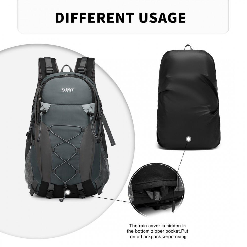 Czany Plecak do Nordic Walking Outdoorowy Podróżny 40L Wolfor 