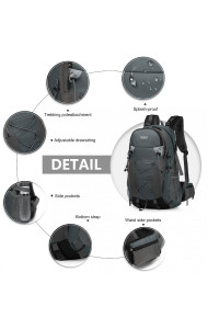 Czany Plecak do Nordic Walking Outdoorowy Podróżny 40L Wolfor 