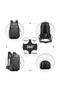 Czany Plecak do Nordic Walking Outdoorowy Podróżny 40L Wolfor 
