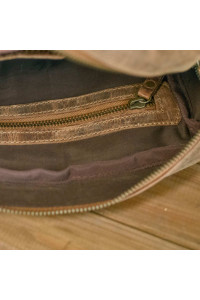 Brązowa Mała Torba Raportówka Skórzana Męska Vintage Belveder CB24 