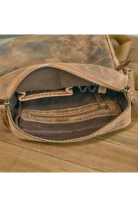 Brązowa Mała Torba Raportówka Skórzana Męska Vintage Belveder CB24 