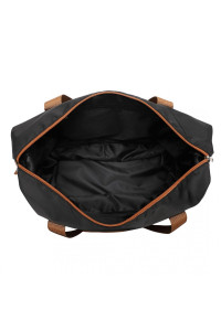 Czarno Brązowa Torba do Samolotu damska 40x30x20 z kosmetyczką Brugia BK/BN