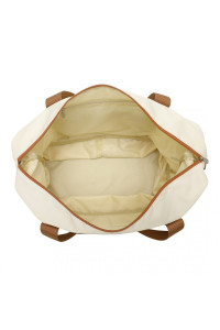 Kremowa Torba podręczna do Samolotu damska 40x30x20 z kosmetyczką Brugia BG/BN 