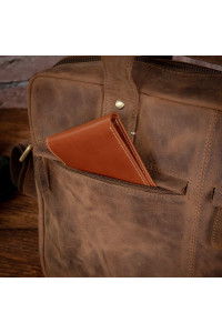 Brązowa Torba Męska Skóra Naturalna Vintage na Laptopa 15,6 Belveder BL131 