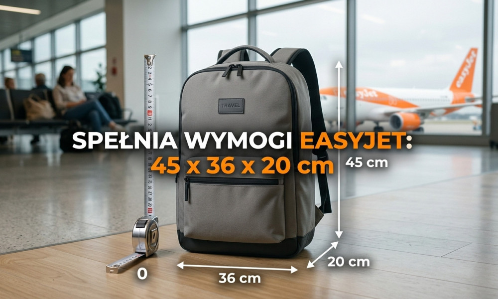 Jaki bagaż podręczny do EasyJet 45 × 36 × 20 cm?  